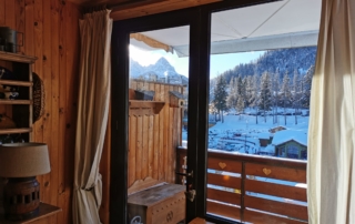 Vue de l'appartement à Pra Loup