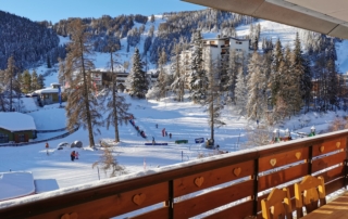 Vue de l'appartement à Pra Loup