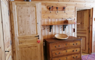 Entrée de l'appartement à Pra Loup